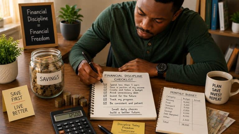 Financial discipline helps you control spending, save consistently, avoid unnecessary debt, and make better money decisions.